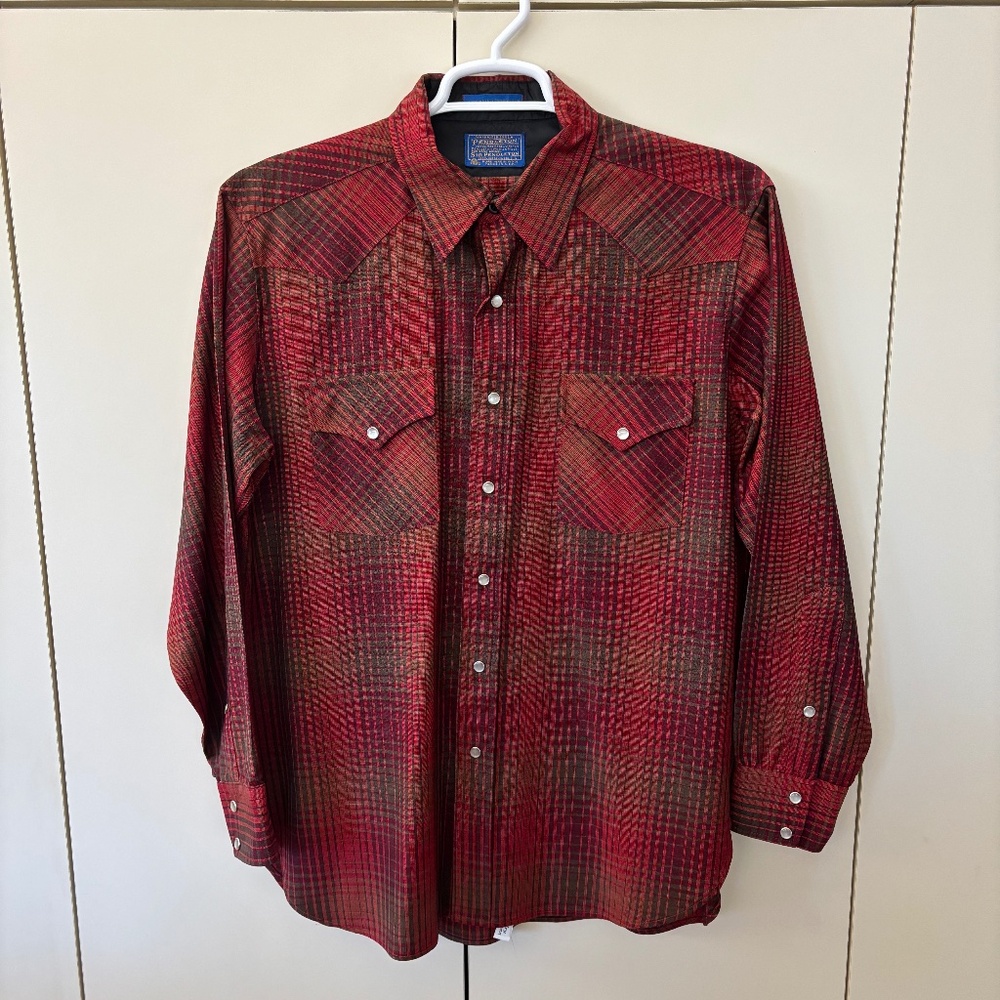 Vintage Pendleton Men’s Plaid Western Wool Shirt | Men’s Large